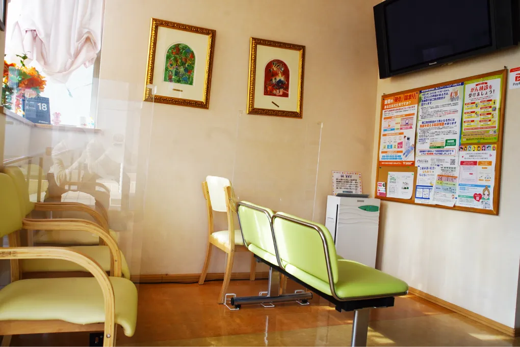 飛沫防止シートを設置